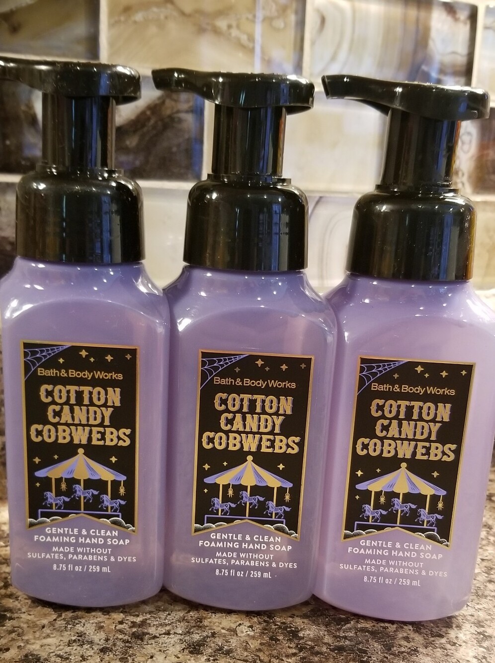 Bath & Body Works Cotton Candy Cobwebs Gentle Foaming Hand Soap - Lavender